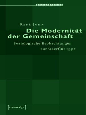 cover image of Die Modernität der Gemeinschaft